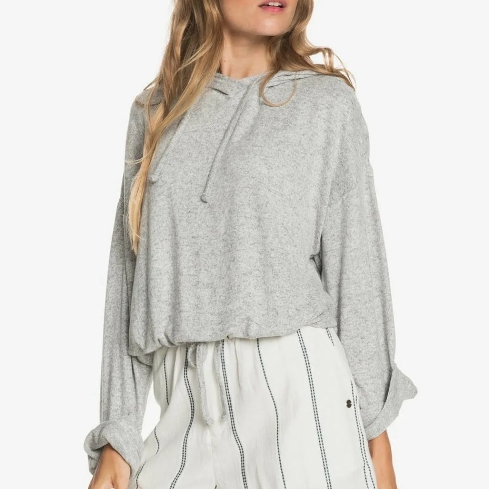 Roxy | Heather Gray Hoodie